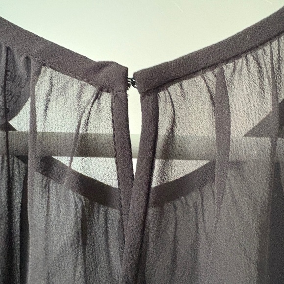 Eileen Fisher The Fisher Project Sheer Black Silk Top Size S - Picture 2 of 7